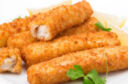 Fish fingers in a heap