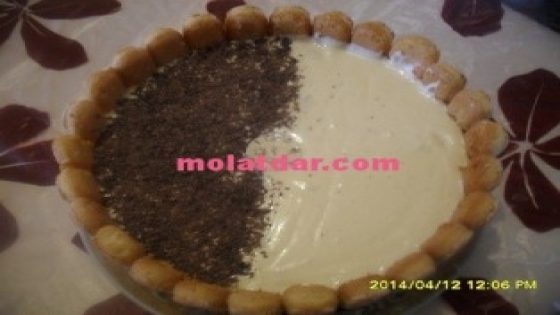 طورطة ساهلة ببسكويت البودوار