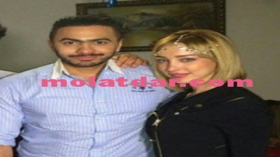 صور تامر حسني مع زوجته بسمة في عيد ميلاد إبنتهما