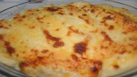 كرتان الكريب بالطون كيجي رائع Gratin de crêpes