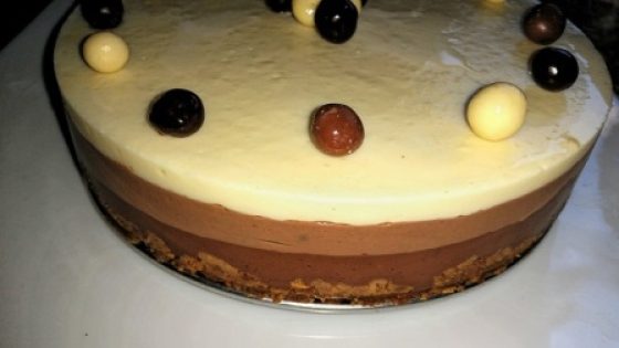 طورطة بفلان باردة بثلاث طبقات اسبانية torta barda flan taba9at