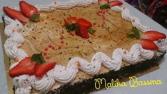 طورطة بلاكريم و الكراميل ممممم كتحمق torta bel karamil